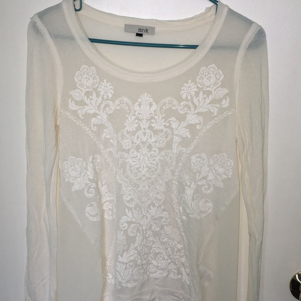 White high low blouse
